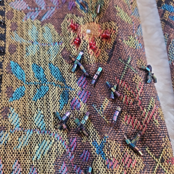 AUTUMN Colors BEADED Jacket from Coldwater Creek. Good CONDITION. - Picture 2 of 7